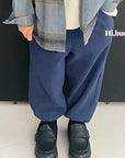 Embossed Ribbed Pants