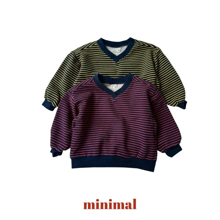 Stripe V Neck Sweatshirt (Adult)1_byLittleFox_jetztvorbestellen