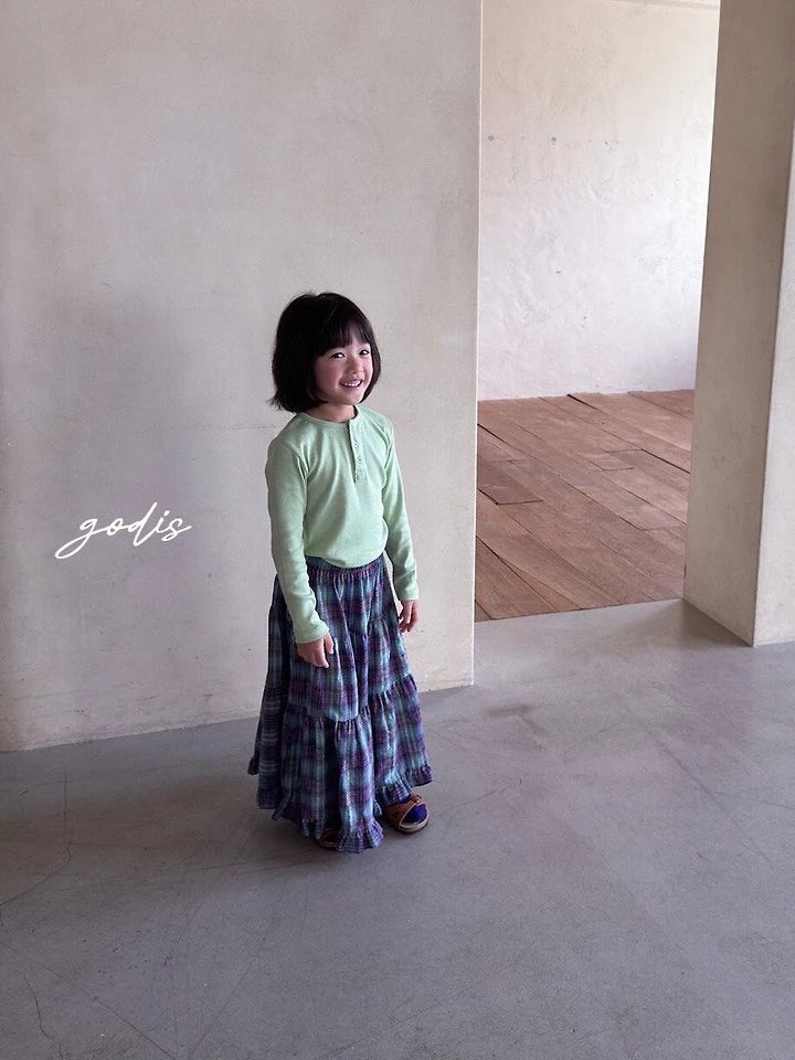 Little Foxx – Check Long Skirt