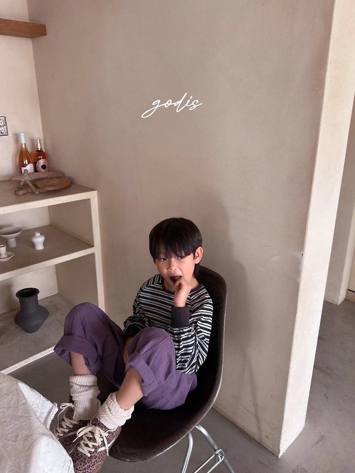 Little Foxx – Striped Raglan Tee