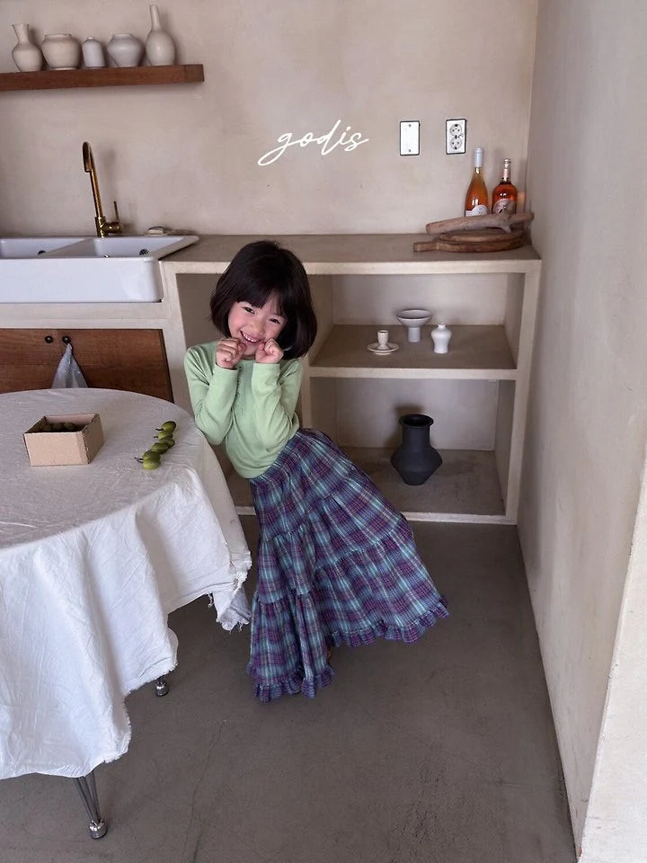 Little Foxx – Check Long Skirt