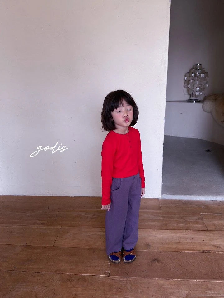 Little Foxx – Button Ribbed Tee