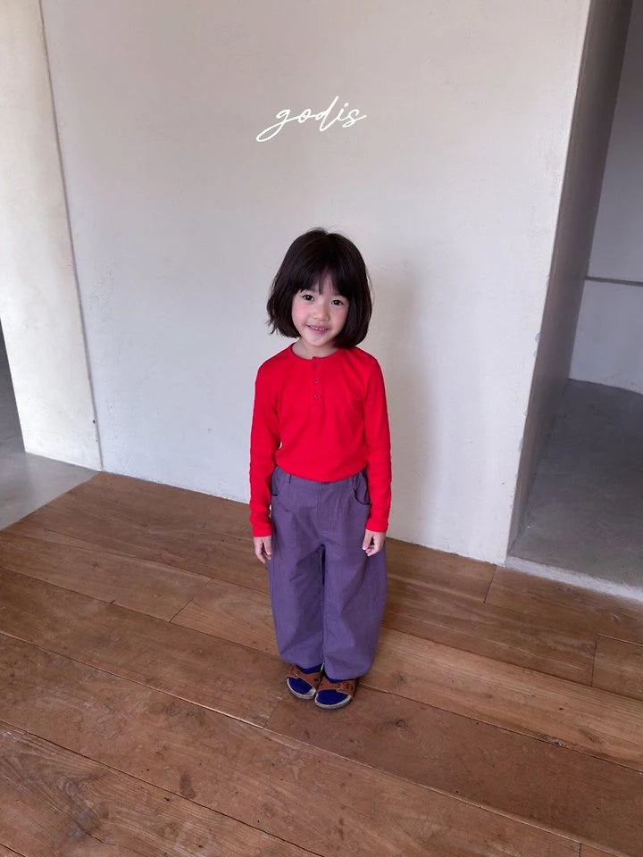 Little Foxx – Button Ribbed Tee