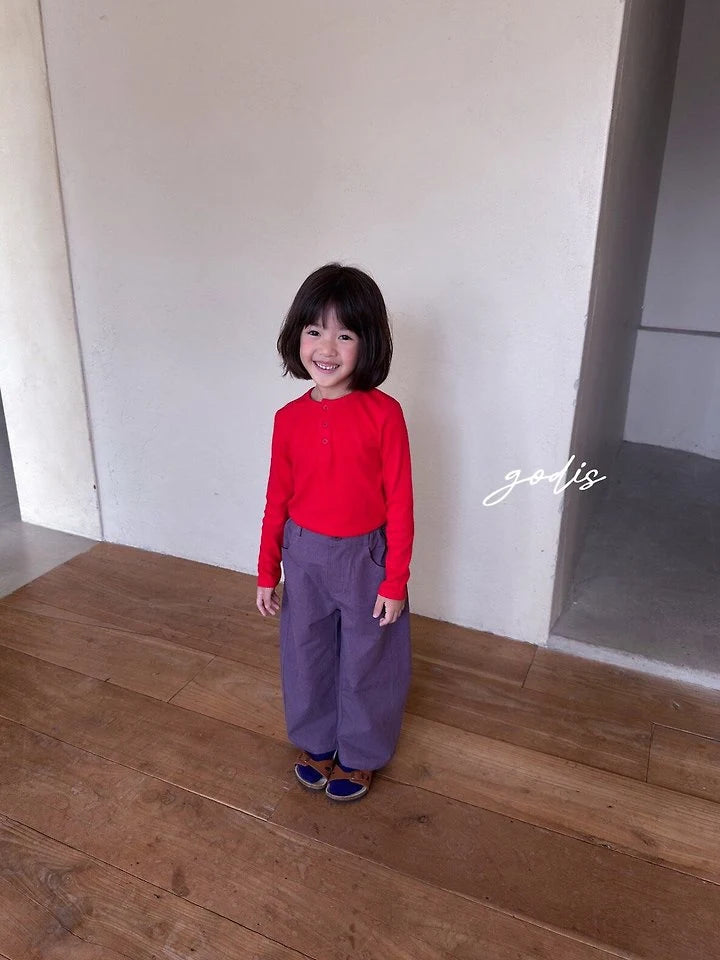 Little Foxx – Button Ribbed Tee