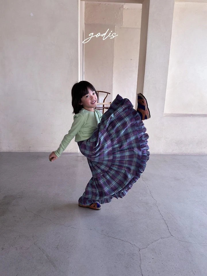 Little Foxx – Check Long Skirt