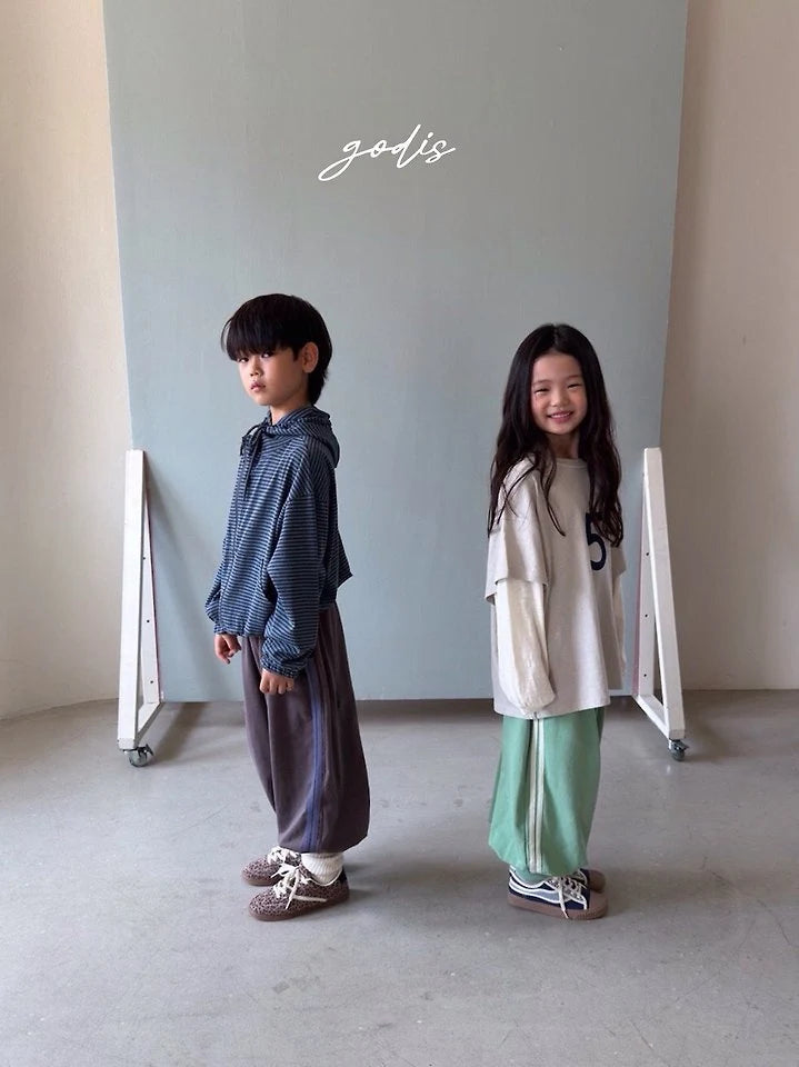 Little Foxx – Ribbed Two-Line Pants