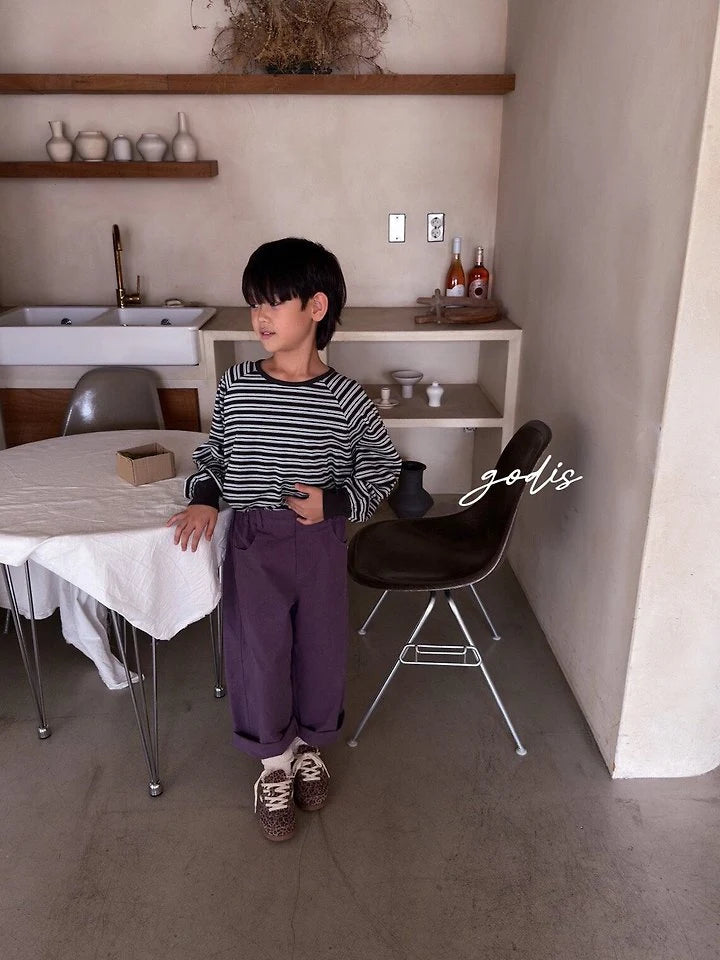 Little Foxx – Striped Raglan Tee