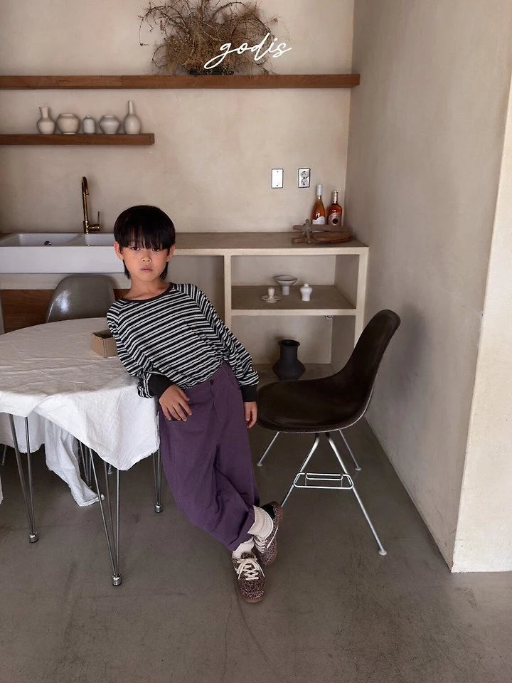 Little Foxx – Striped Raglan Tee