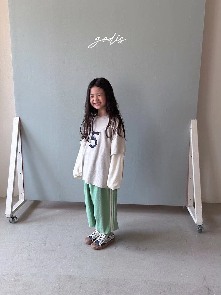 Little Foxx – Ribbed Two-Line Pants