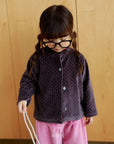 Little Foxx – Velvet Dot Cardigan