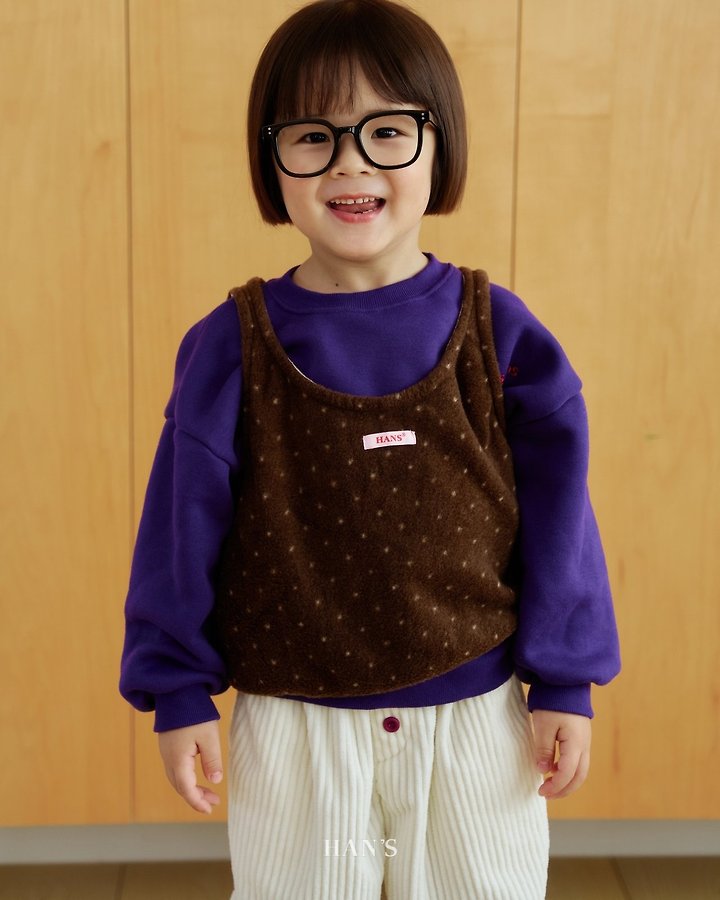Little Foxx – Dot Fleece Vest