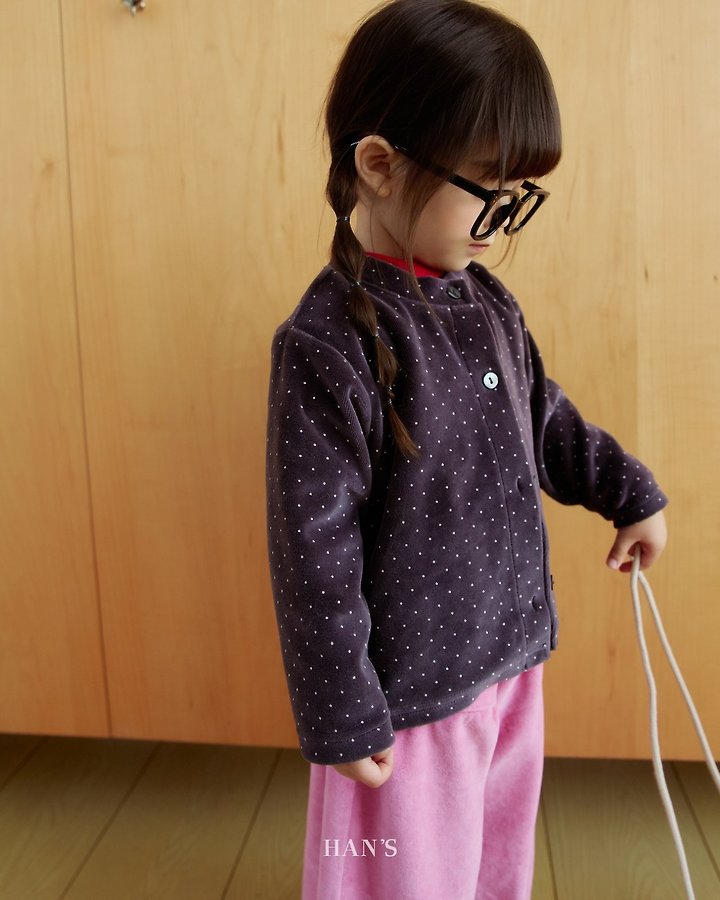 Little Foxx – Velvet Dot Cardigan