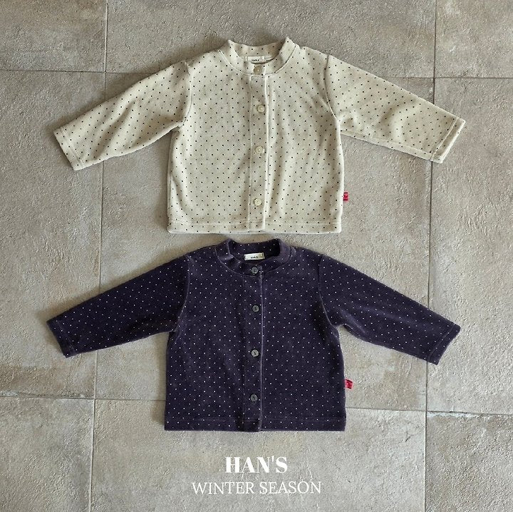 Little Foxx – Velvet Dot Cardigan