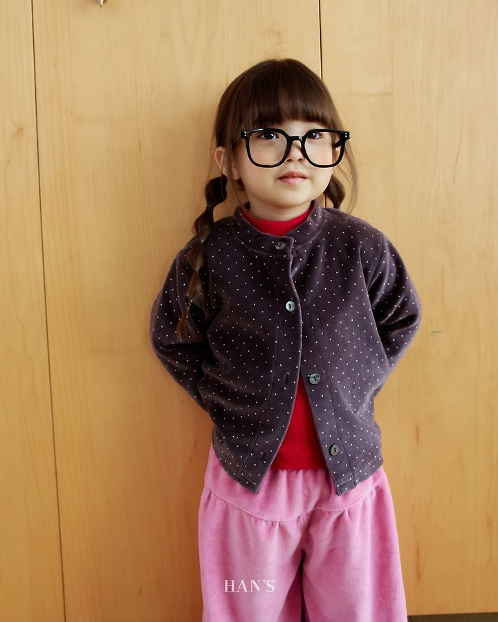 Little Foxx – Velvet Dot Cardigan
