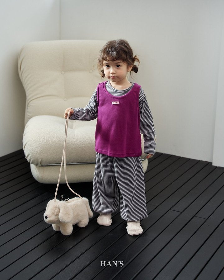Little Foxx – Striped Fleeced Pants