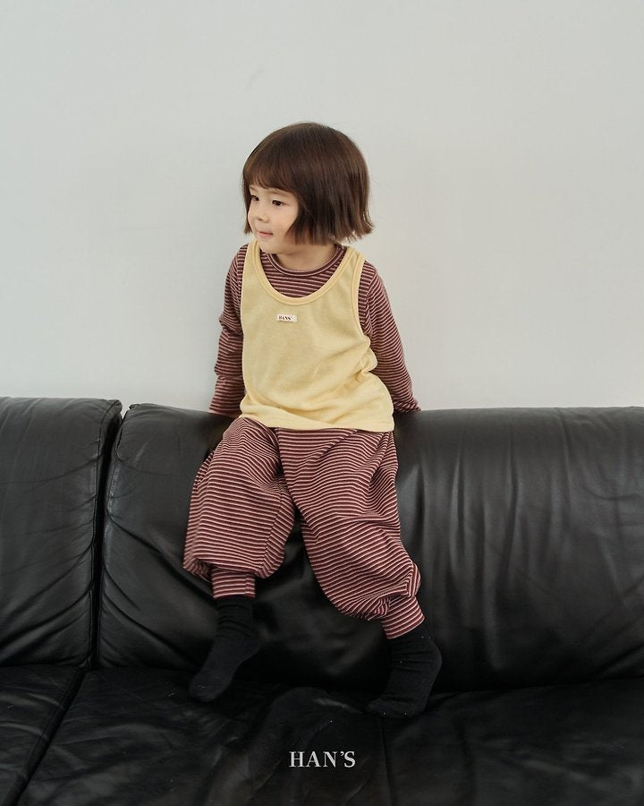 Little Foxx – Striped Fleeced Pants