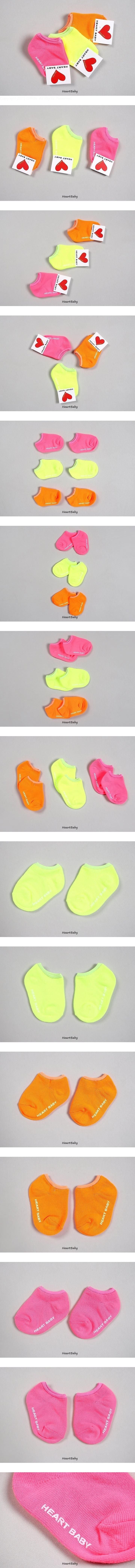 Little Foxx – Neon Footies (Set of 3)
