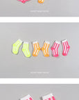 Little Foxx – Fluorescent Striped Socks (Set of 3)