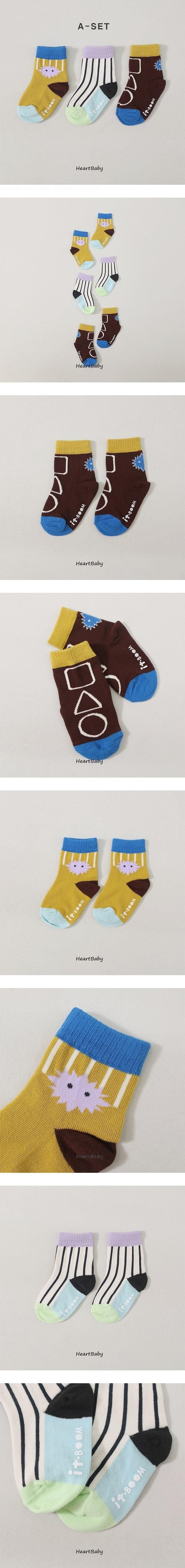 Little Foxx – Printed Socks Set A (Set of 3)