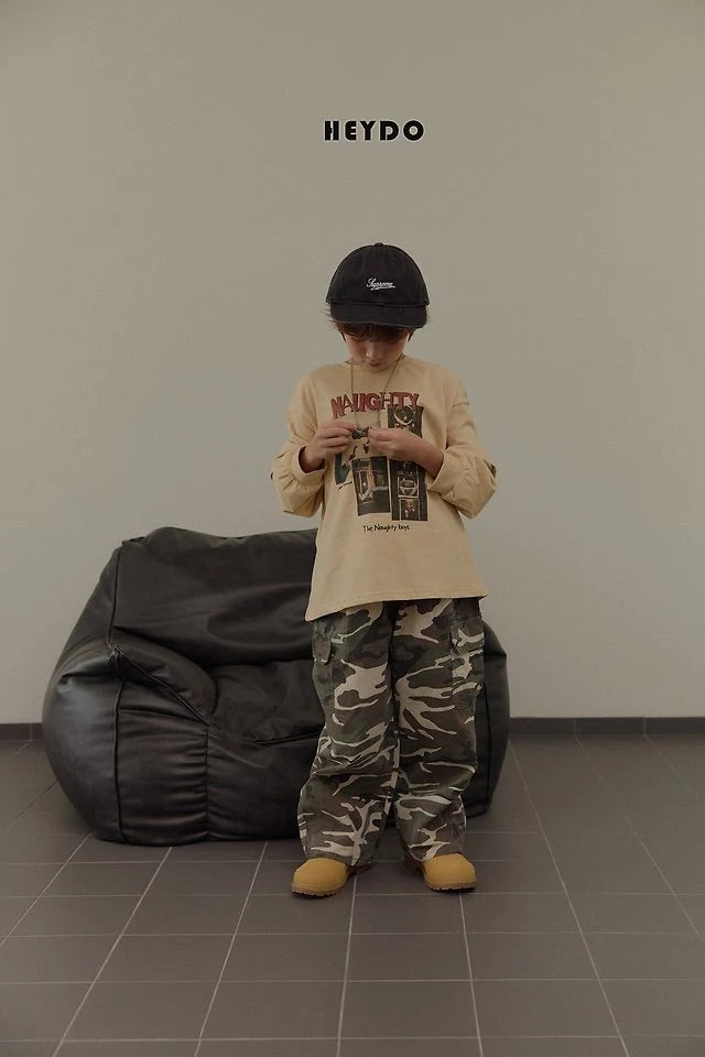 Little Foxx – Rib Camo Pocket Pants