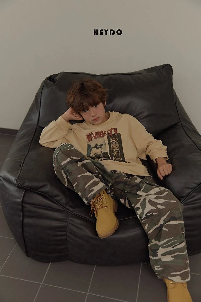 Little Foxx – Rib Camo Pocket Pants