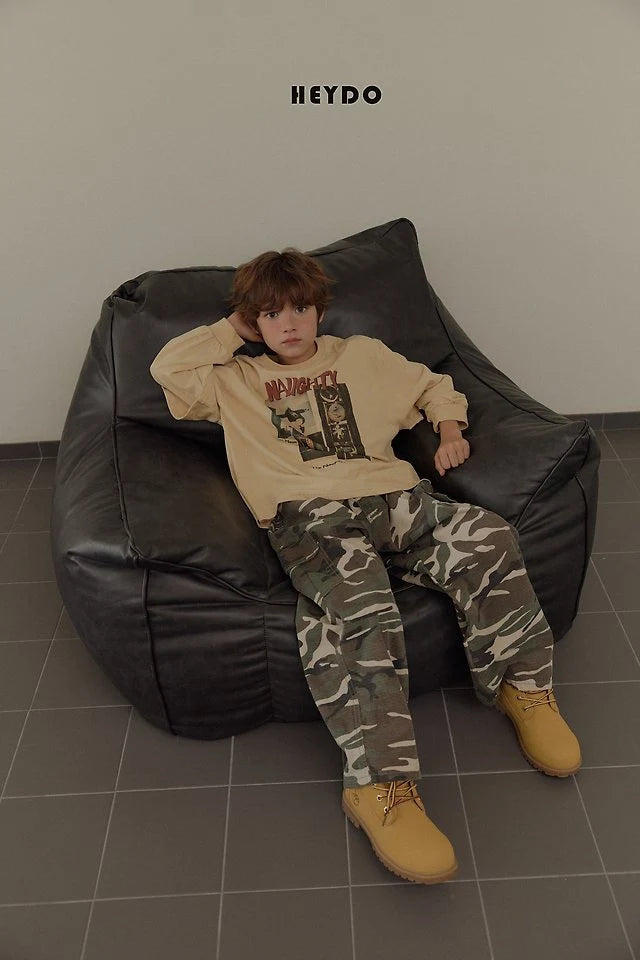 Little Foxx – Rib Camo Pocket Pants