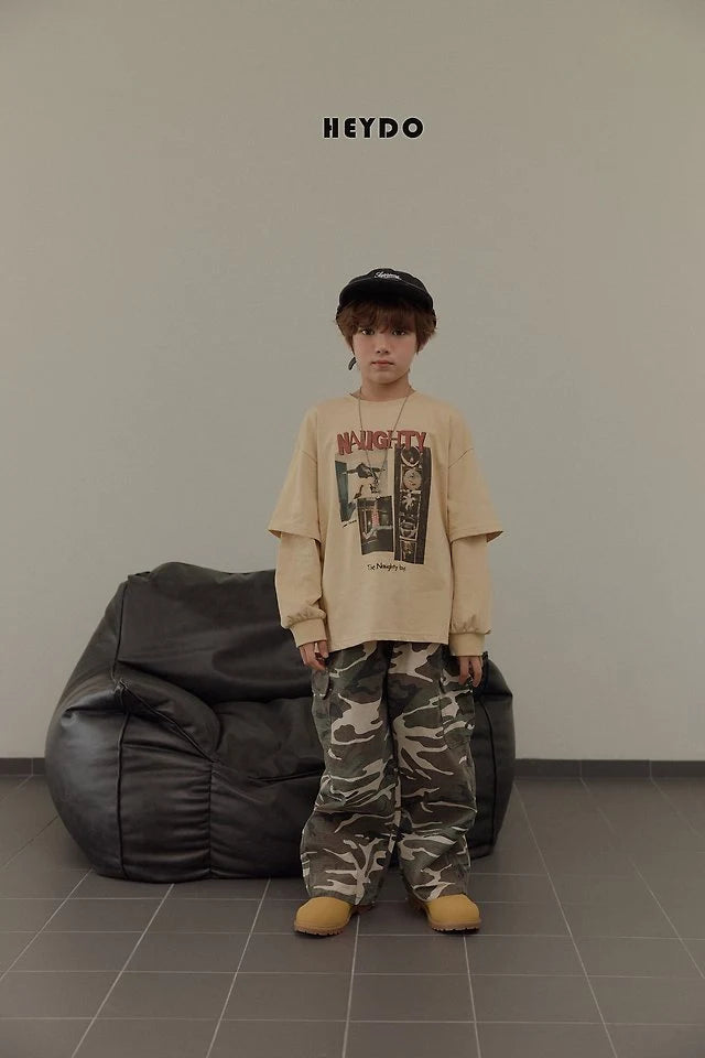 Little Foxx – Rib Camo Pocket Pants