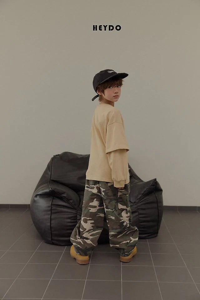 Little Foxx – Rib Camo Pocket Pants