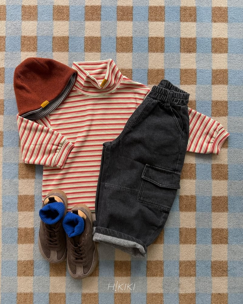 Little Foxx – Striped Big Turtleneck Tee