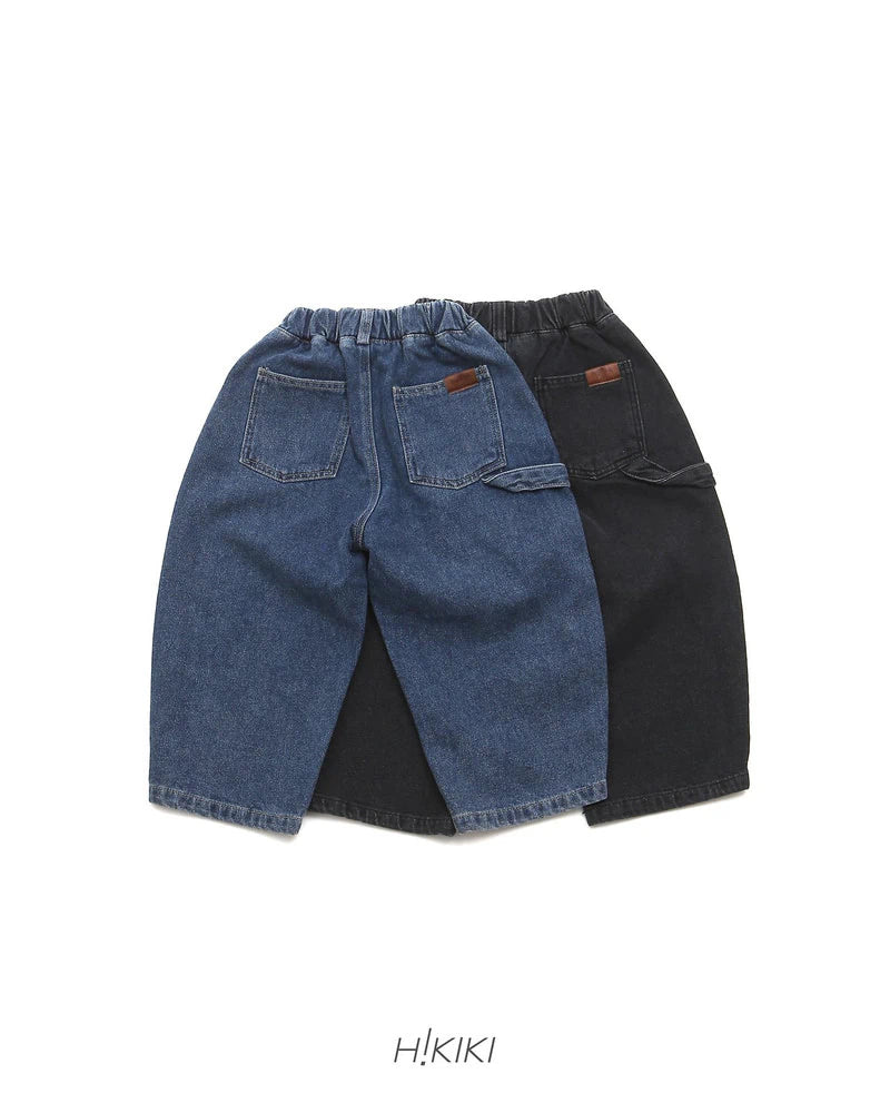 Little Foxx – Fleece Curved Denim Pants