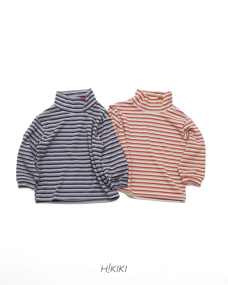 Little Foxx – Striped Big Turtleneck Tee
