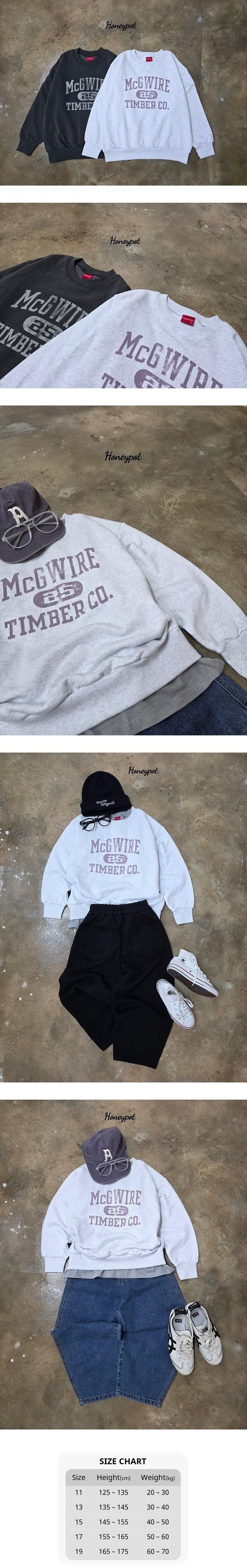 Little Foxx – Timber Sweatshirt-White Melange
