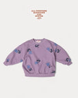 Blue Flower Pig Sweatshirt