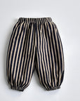 Denim Tone Pants - Gestreifte Hose im Ballonfit