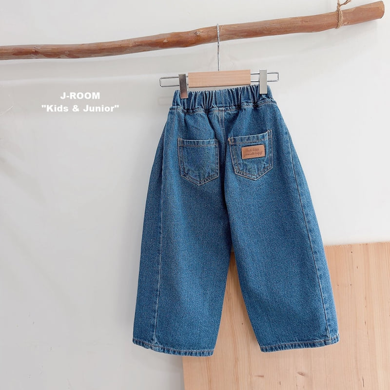 Little Foxx – Side Pleats Wide Denim Pants