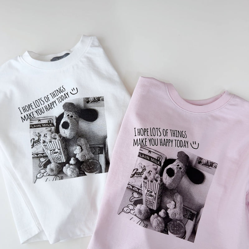 Little Foxx – Popcorn Black and White Printed Tee