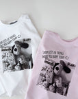 Little Foxx – Popcorn Black and White Printed Tee