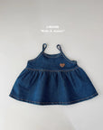 Little Foxx – Heart Denim Bustier