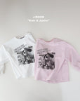 Little Foxx – Popcorn Black and White Printed Tee