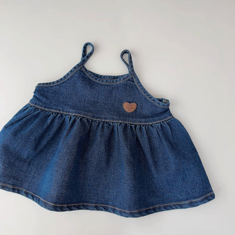 Little Foxx – Heart Denim Bustier