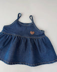 Little Foxx – Heart Denim Bustier