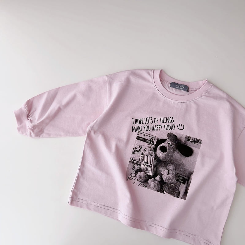 Little Foxx – Popcorn Black and White Printed Tee