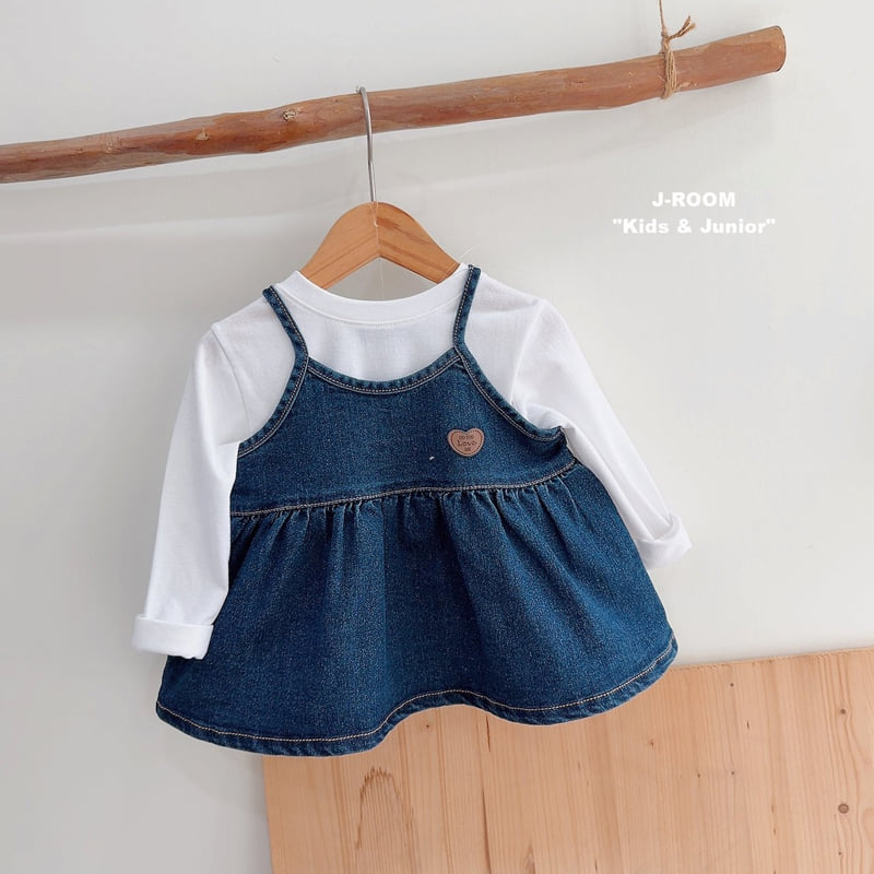 Little Foxx – Heart Denim Bustier