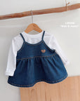 Little Foxx – Heart Denim Bustier
