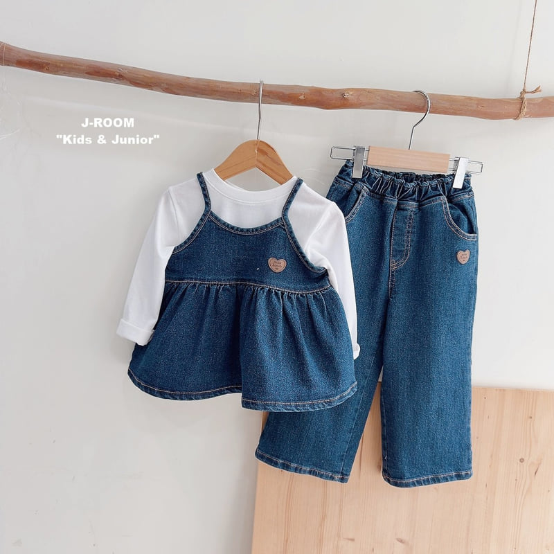 Little Foxx – Heart Denim Bustier