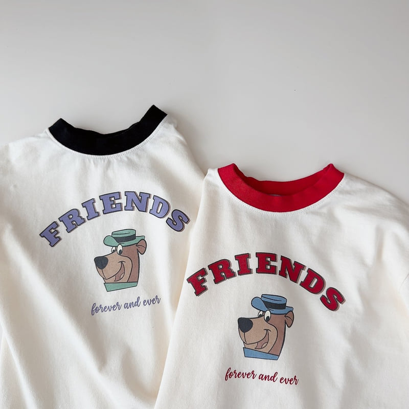Little Foxx – Friends Bear Color Block Tee