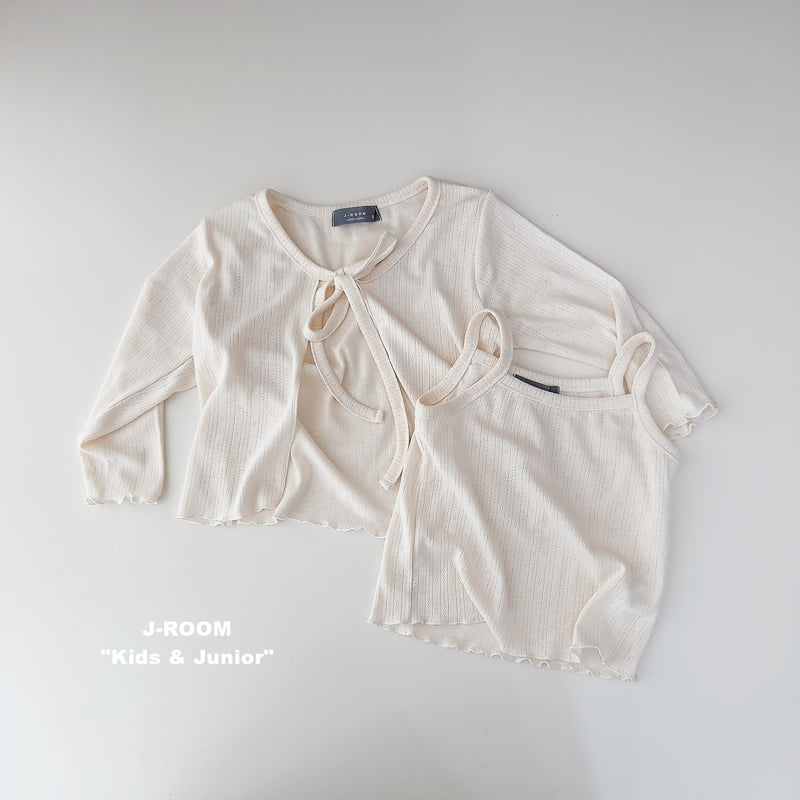Little Foxx – Eyelet Cardigan Set