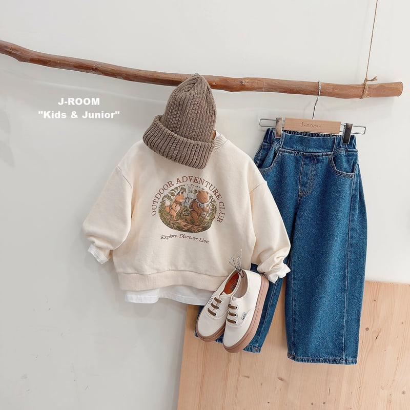 Little Foxx – Side Pleats Wide Denim Pants
