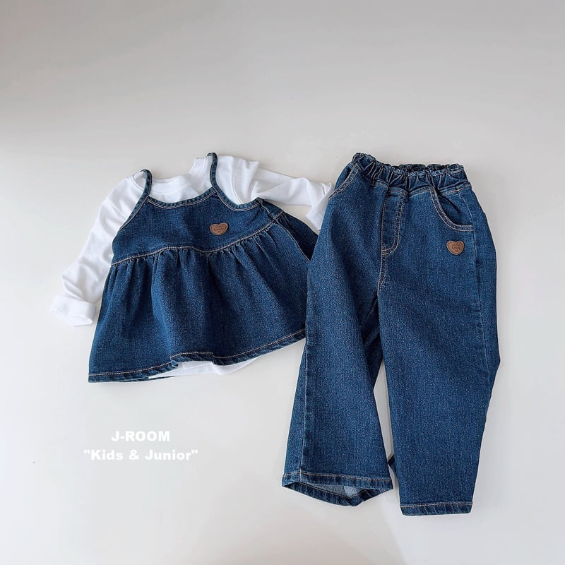 Little Foxx – Heart Denim Bustier