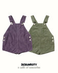 Little Foxx – Golden Berry Short Overalls